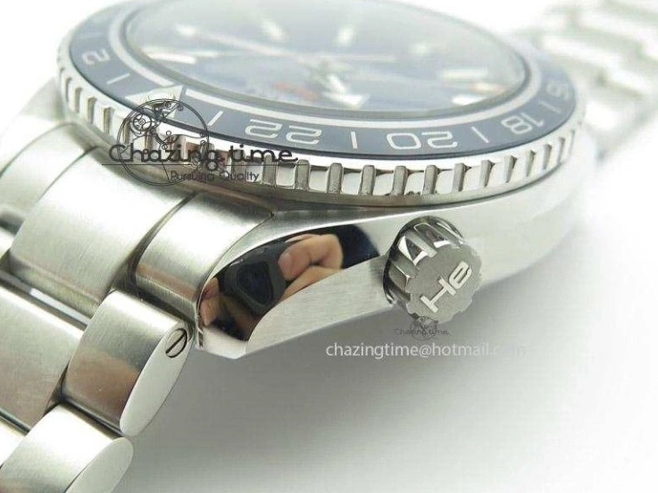 0326 Planet Ocean GMT 42mm V6F Best Edition Blue Bezel Blue Dial On SS Bracelet A ModernLook 8274